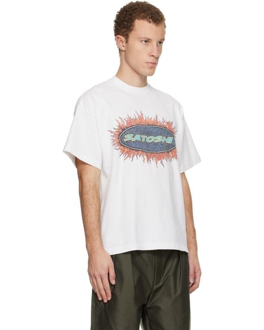 Satoshi Nakamoto White Blender T-Shirt for men