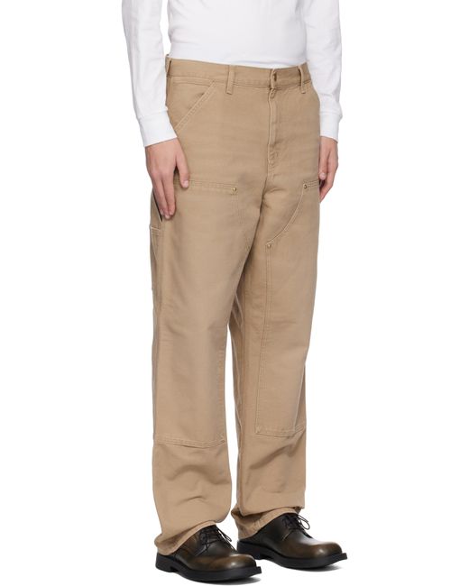 Carhartt Natural Tan Double Knee Cargo Pants for men