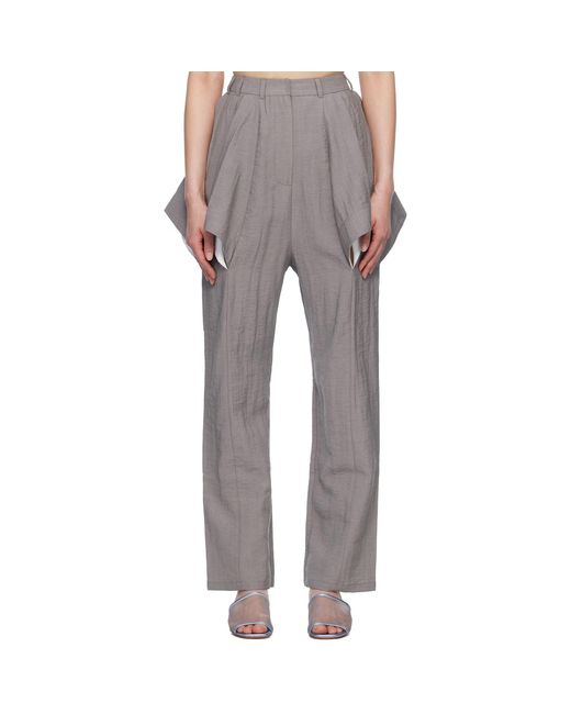 JKim Multicolor Lazzat Sculptural Trousers