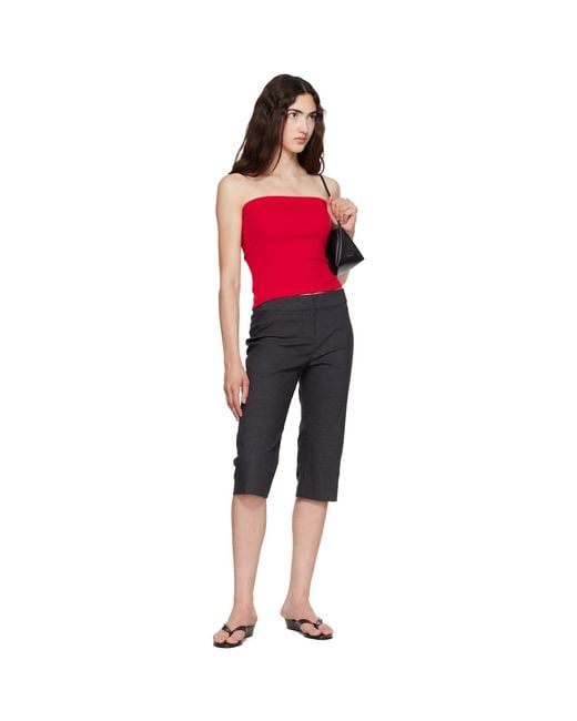 Flore Flore Red Bes Bandeau Top