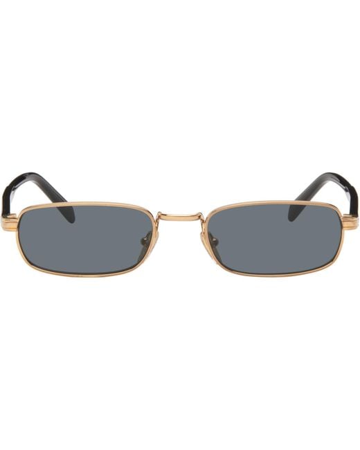 Prada Blue Rectangle Sunglasses