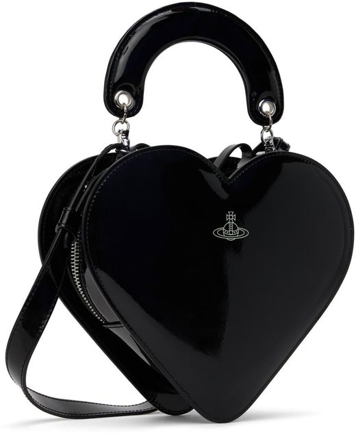 Sac en forme de cœur noir à bandoulière Vivienne Westwood en coloris Black