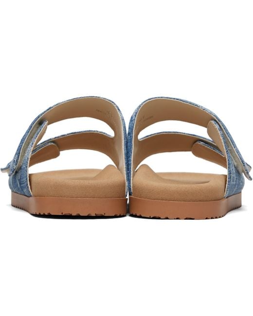 DSquared² Blue D2 Monogram Sandals for men