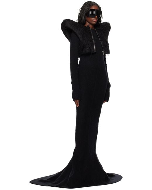 Rick Owens Black Porterville Luna Maxi Dress