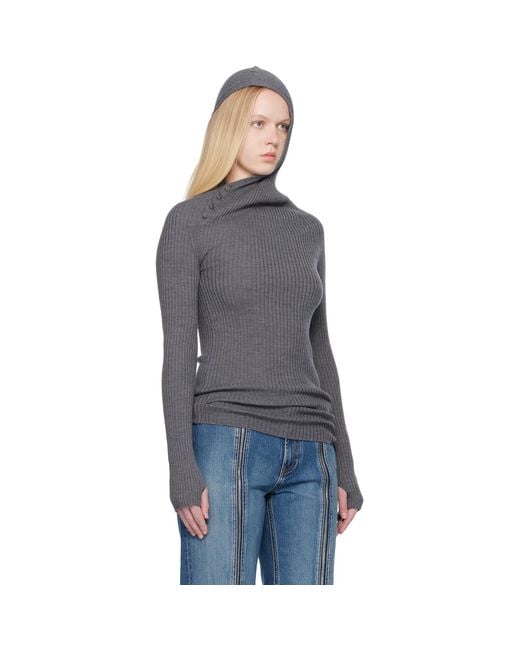 Jean Paul Gaultier Black Asymmetric Hoodie