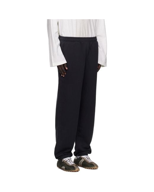 Acne Black Cotton Sweatpants for men