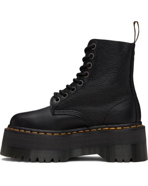 Dr. Martens Black 1460 Max Leather Platform Boots