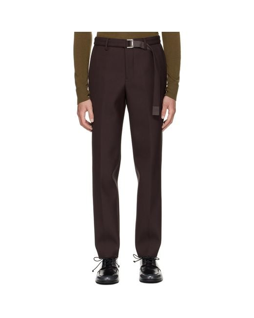 Sacai Black Suiting Trousers for men