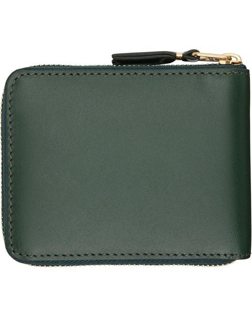 Comme des Garçons Green Classic Leather Line Wallet for men