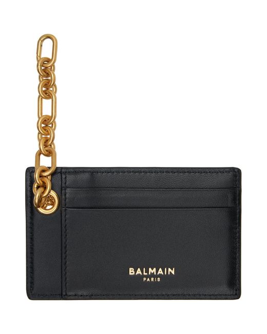 Balmain Black Pulse Chain Card Holder