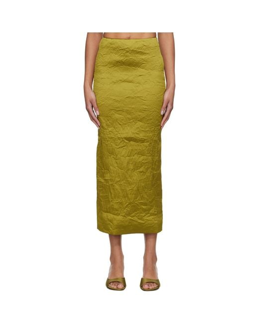 TOVE Yellow Alma Maxi Skirt