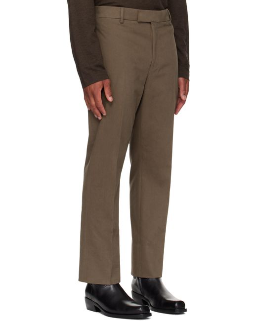 Ferragamo Multicolor Taupe Tailored Trousers for men