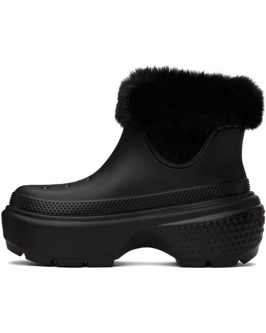 CROCSTM Black Stomp Boots