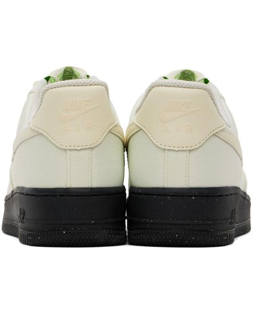 Nike Black Green Air Force 1 '07 Lv8 Sneakers for men