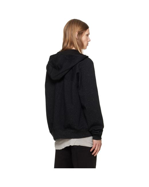 Rick Owens Black Tower Windbreaker Hoodie for men