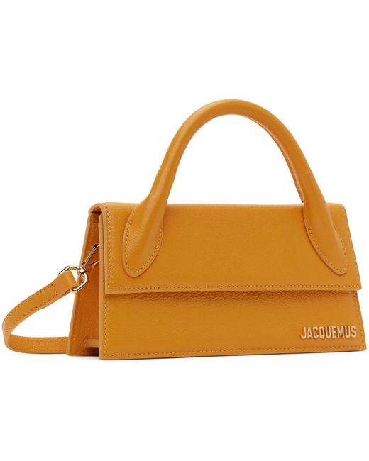 Jacquemus Black Orange 'le Chiquito Long' Bag