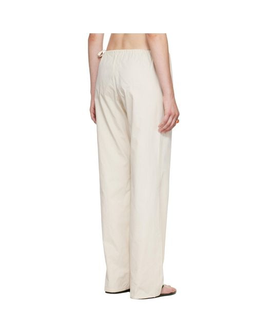 Brooke Callahan Natural Tie Lounge Pants