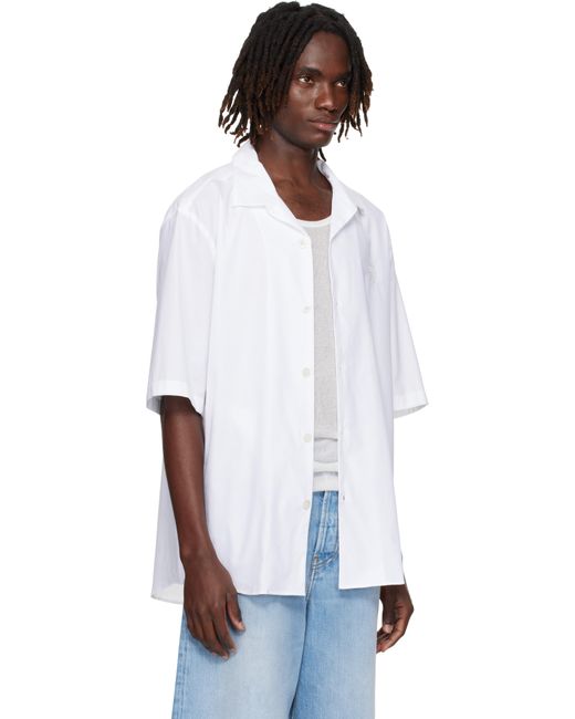 Acne White Button-Up Shirt for men