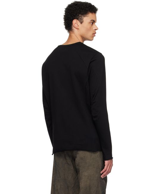 メンズ DEVOA ブラック Soft スウェットシャツ Black