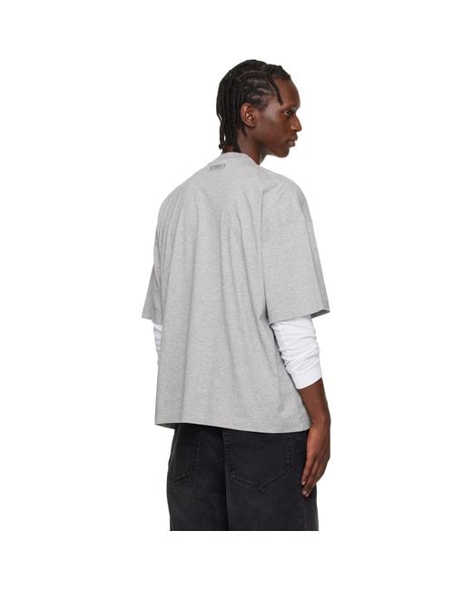 Vetements Gray 'Nerd' T-Shirt for men