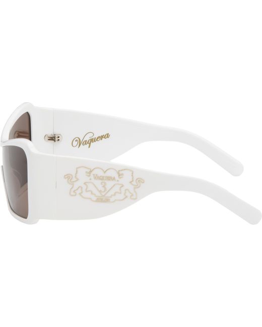 Lunettes De Soleil De Type Visière Blanches VAQUERA en coloris Black