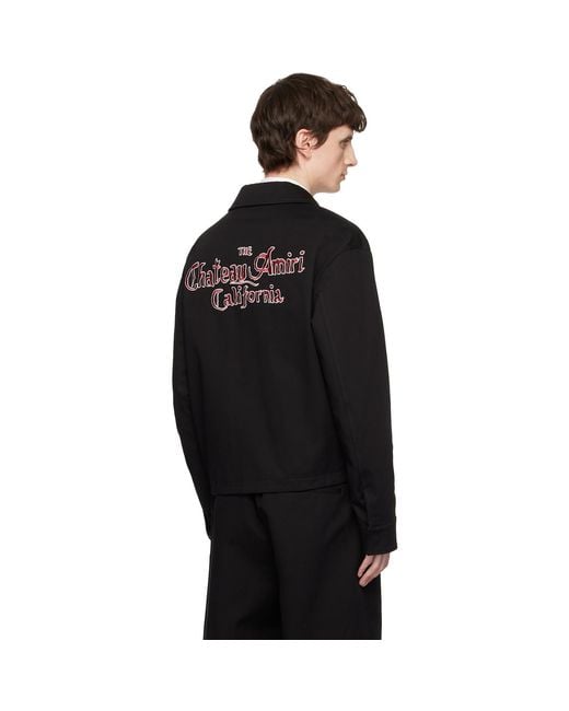 Amiri Black Ma Chateau Jacket for men