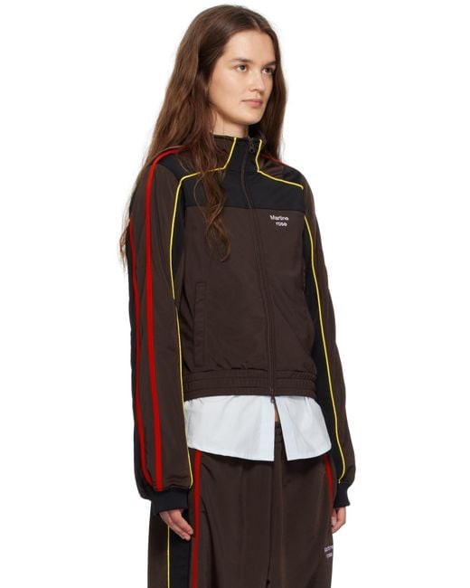 Martine Rose Black Shrunken Track Jacket