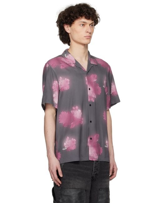 Ksubi Purple Cursed Resort S/S Shirt for men