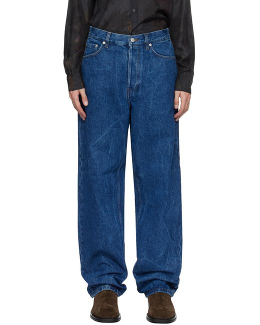 Dries Van Noten Blue Faded Jeans for men