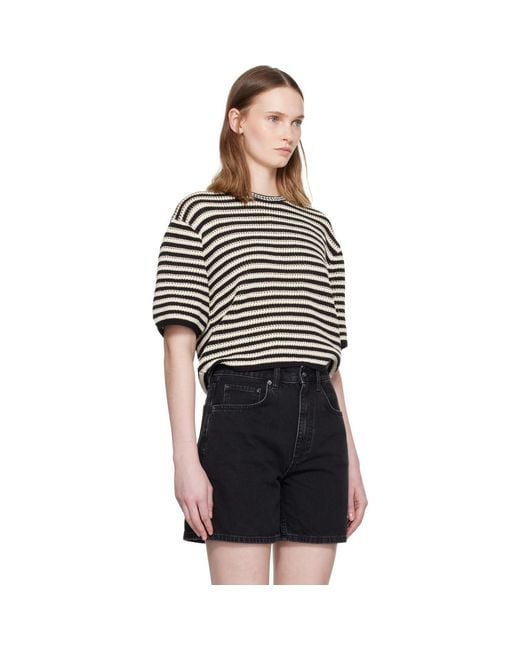 Anine Bing Black Off- Theo Sweater