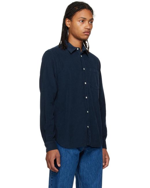 Norse Projects Blue Osvald Shirt for men