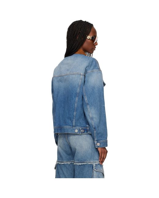 Versace Blue Trucker Denim Jacket