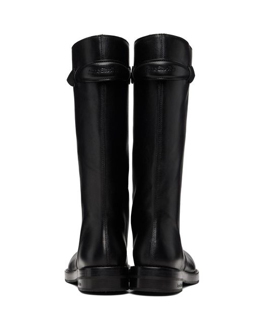 Acne Black Leather Boots