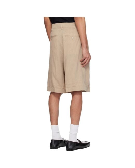Jacquemus Natural 'The Pastro' Shorts for men
