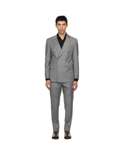 Boss Black Houndstooth Suit for men