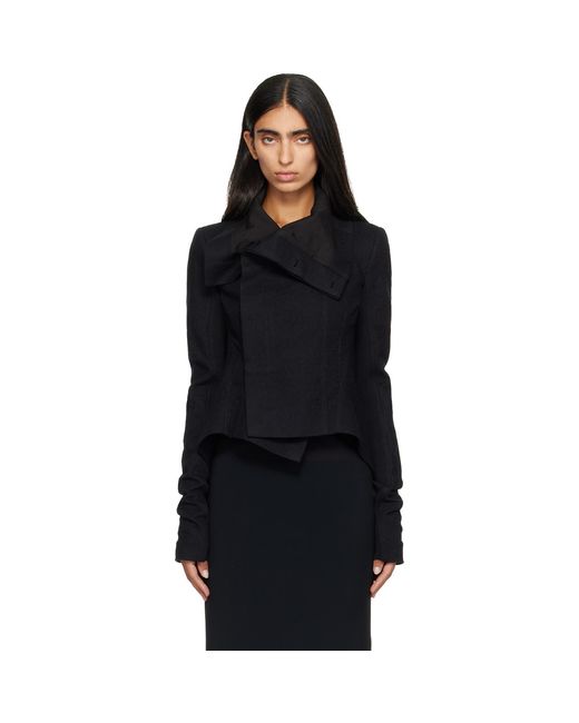 Rick Owens Black Tower Buttoned Naska Jacket