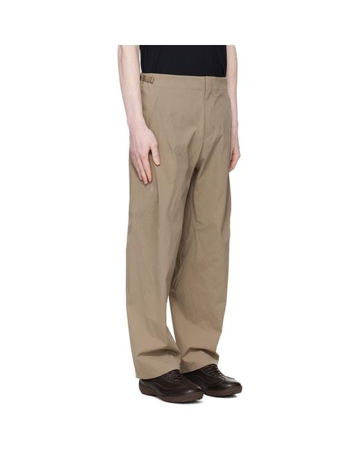 Veilance Natural Taupe Spere Cargo Pants for men