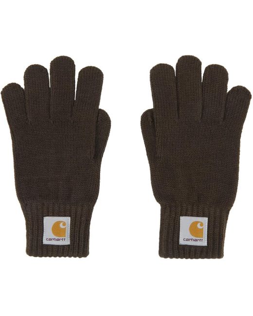 Carhartt Black Brown Watch Gloves