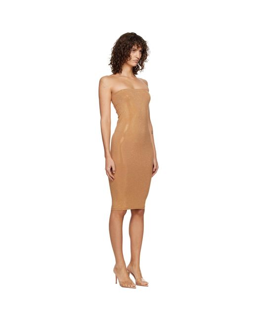 Wolford Black Liquid Metal Midi Dress