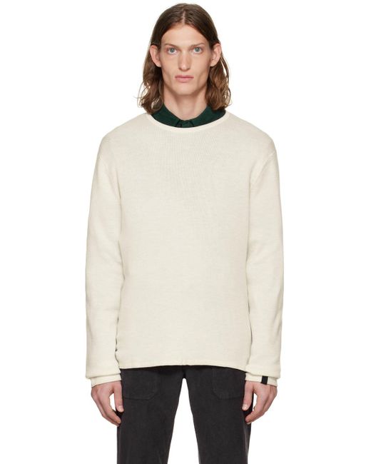 Rag & Bone Natural Off-white Collin Sweater for men