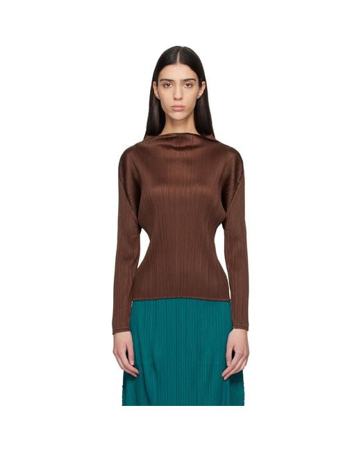 Pleats Please Issey Miyake Multicolor Monthly Colors November Top