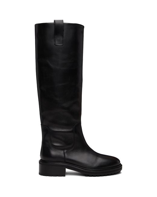 Aeyde Black Henry Knee-High Boots