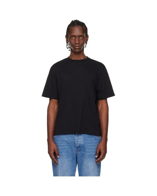 Studio Nicholson Black Bric T-Shirt for men