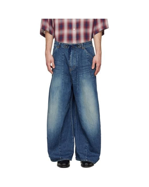 Needles Blue H.D. Buggy Jeans for men
