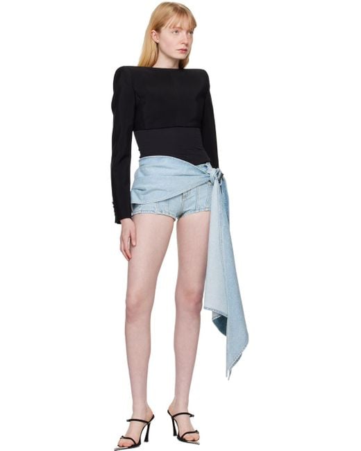 Mugler Strappy Fang 95 Heeled Sandals in Black | Lyst