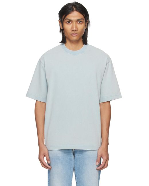 T-shirt décontracté bleu Acne pour homme en coloris White