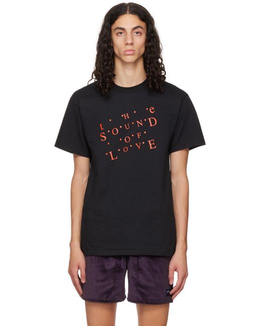 Noah NYC Black 'Sound Of Love' T-Shirt for men