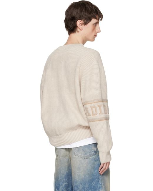 Adidas Originals Blue Off- Edison Chen Edition Clot Sst Crochet Tt Sweater for men