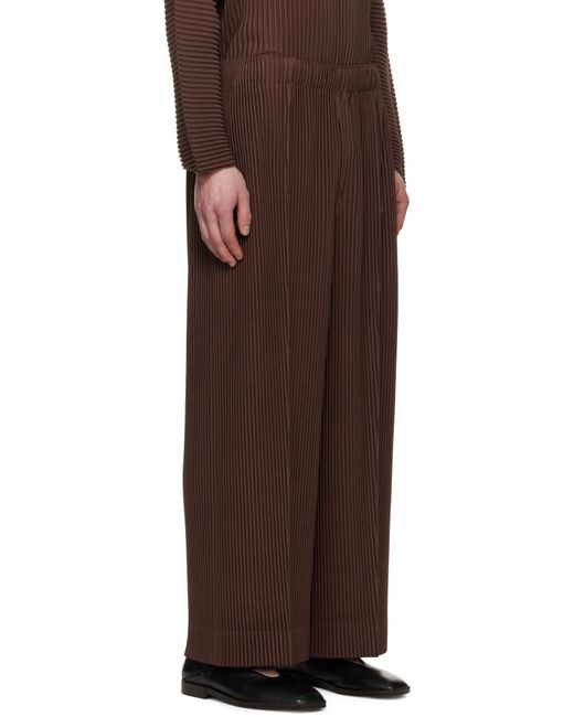 Homme Plissé Issey Miyake Brown Monthly Color February Trousers for men