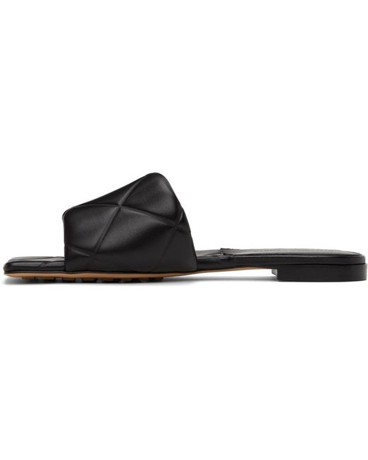Bottega Veneta Black Padded Lido Flat Sandals